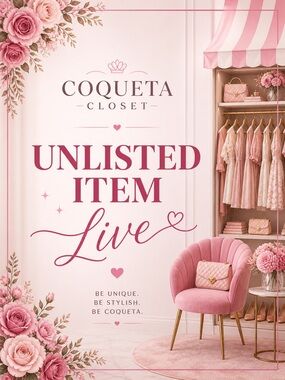 Coqueta Closet Live ✨ UNLISTED ITEM 🛍️ No Cancelations/No Returns please.
